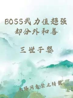 BOSS武力值超强却分外和善